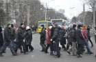 У Хмельницькому мітингуючі заблокували вулиці – ВІДЕО, ФОТО