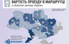 Порівняльна вартість громадського транспорту у Хмельницькому з іншими обласними центрами України