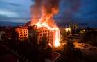Масштабна пожежа – у Кам’янці-Подільському підпалили колишній готель “Україна”