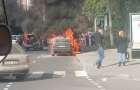 У Хмельницькому на вулиці Свобода згоріло авто