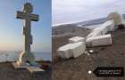 На Бакоті внаслідок сильних поривів вітру впав хрест, який поставила церква московського патріархату