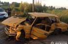 На Шепетівщині п’яний водій на автомобілі ВАЗ врізався в бетонну електроопору