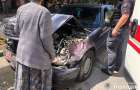 У Кам’янці-Подільському зіткнулися «Mercedes» та маршрутка: четверо пасажирів отримали тілесні ушкодження