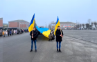 До Дня Соборності у Теофіполі учні створили «живий ланцюг» та пронесли 30-ти метровий Прапор України