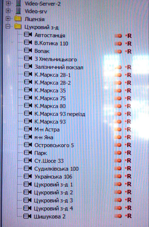 Перелік вулиць Шепетівки, які пишуться на відеокамери. Фото Афіни Черкезової, НГП