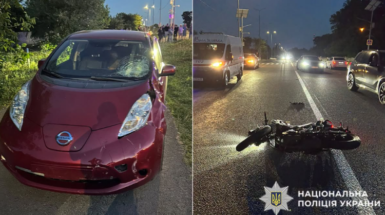 На Хмельниччині у ДТП травмувалась 16-річна мотоциклістка